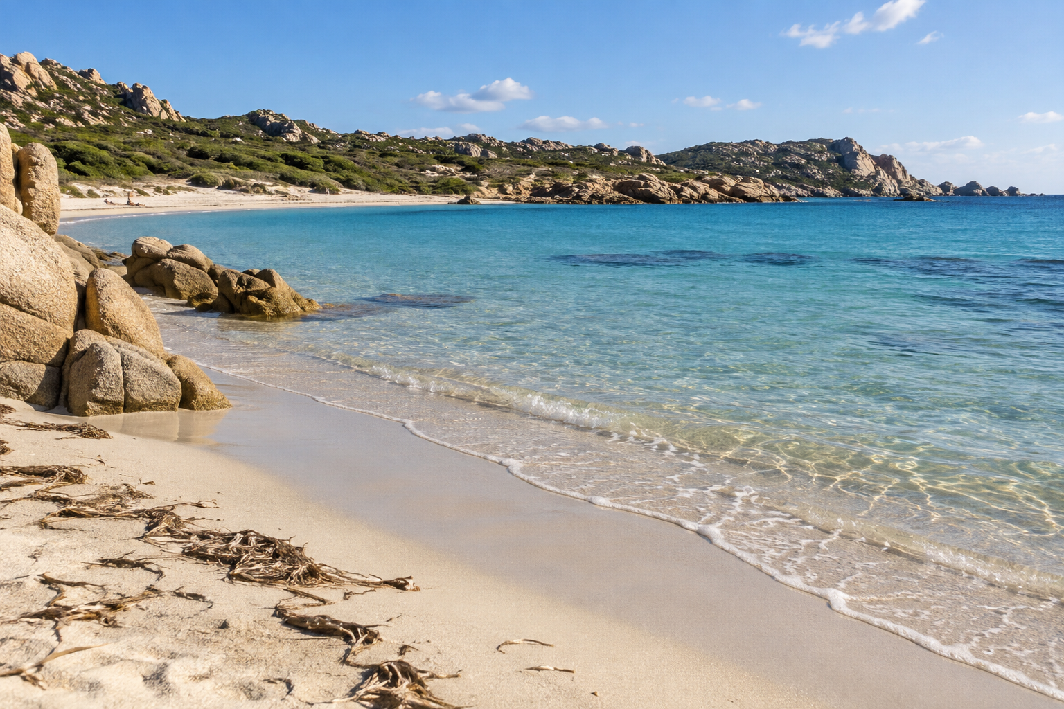 Rena di Ponente a Capo Testa: una giornata di mare a fine settembre
