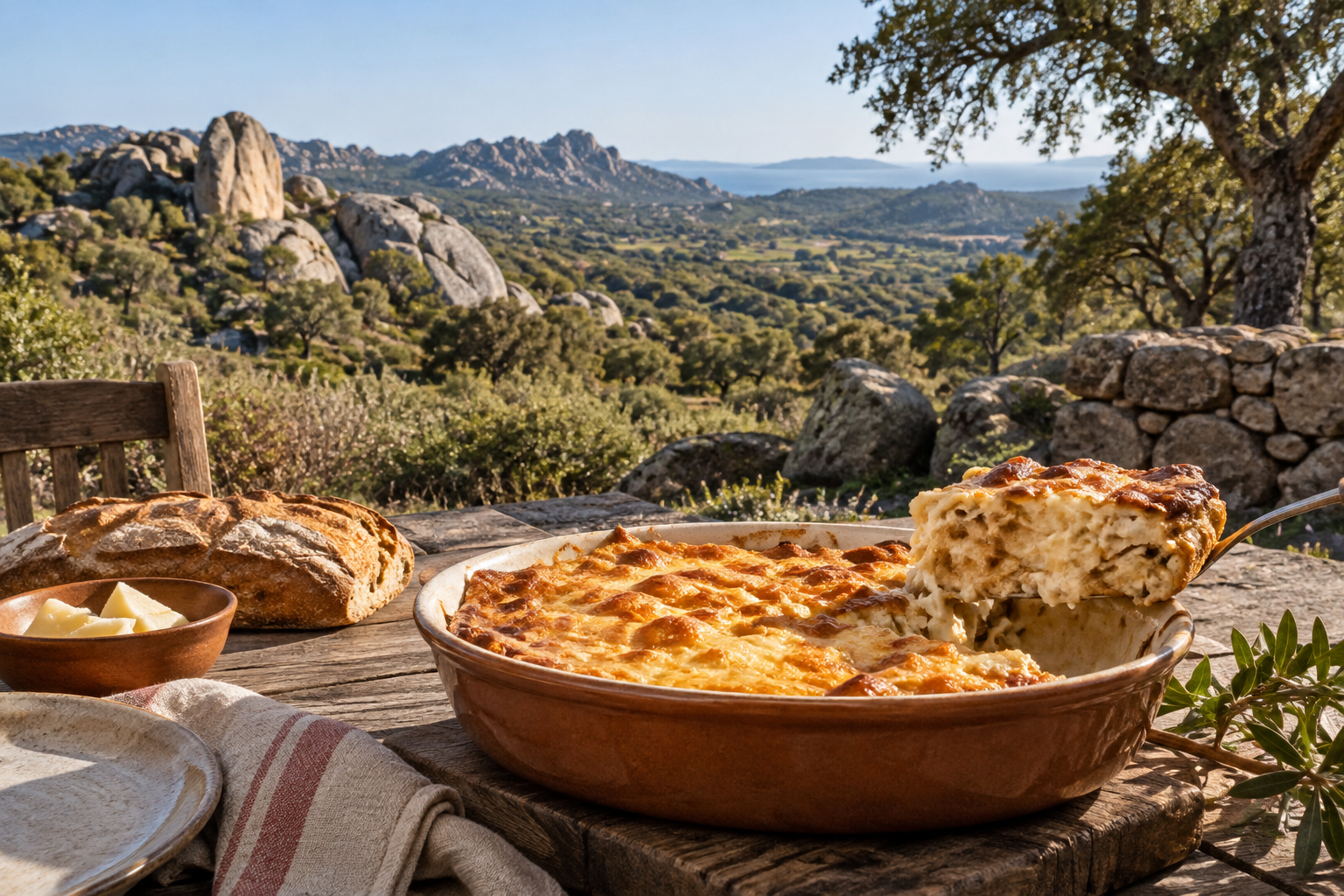 Zuppa gallurese: il piatto di pane e formaggio da scoprire vicino a Palau